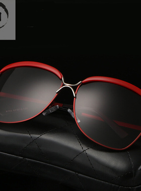 新款时尚女士偏光渐变女款T大框墨镜潮女