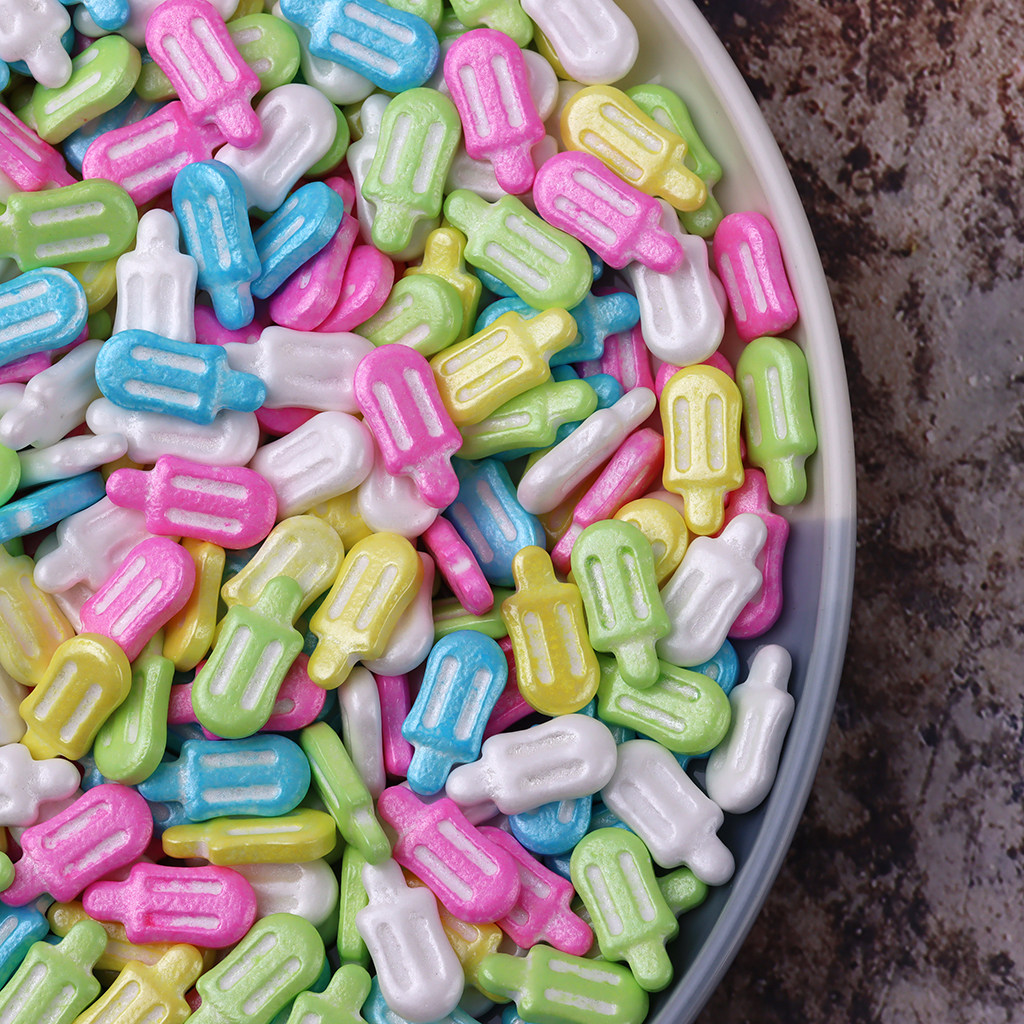 500g可食用冰激凌压片糖蛋糕装饰冰糖葫芦造型糖果压片糖画手工