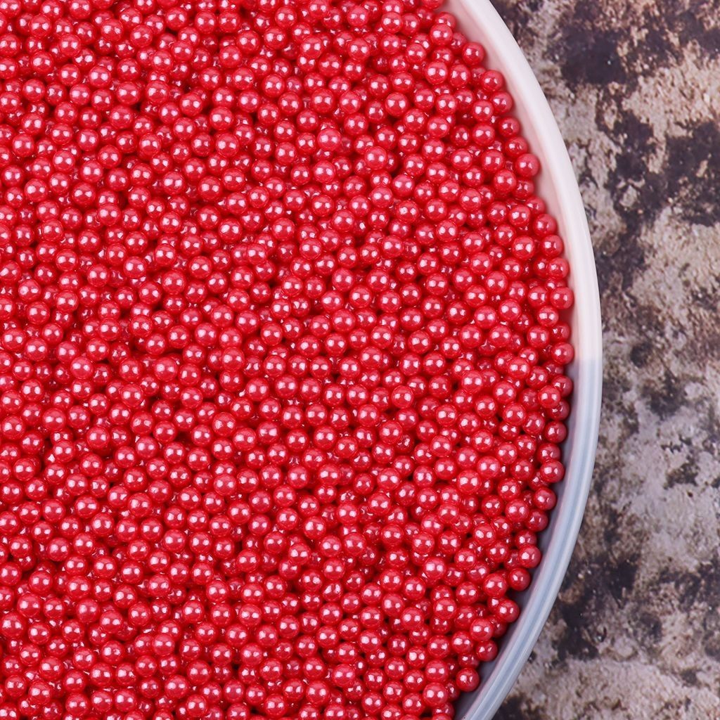 4mm糖果彩色可食用烘焙蛋糕装饰糖珠冰淇淋甜甜圈西点缀糖果节日