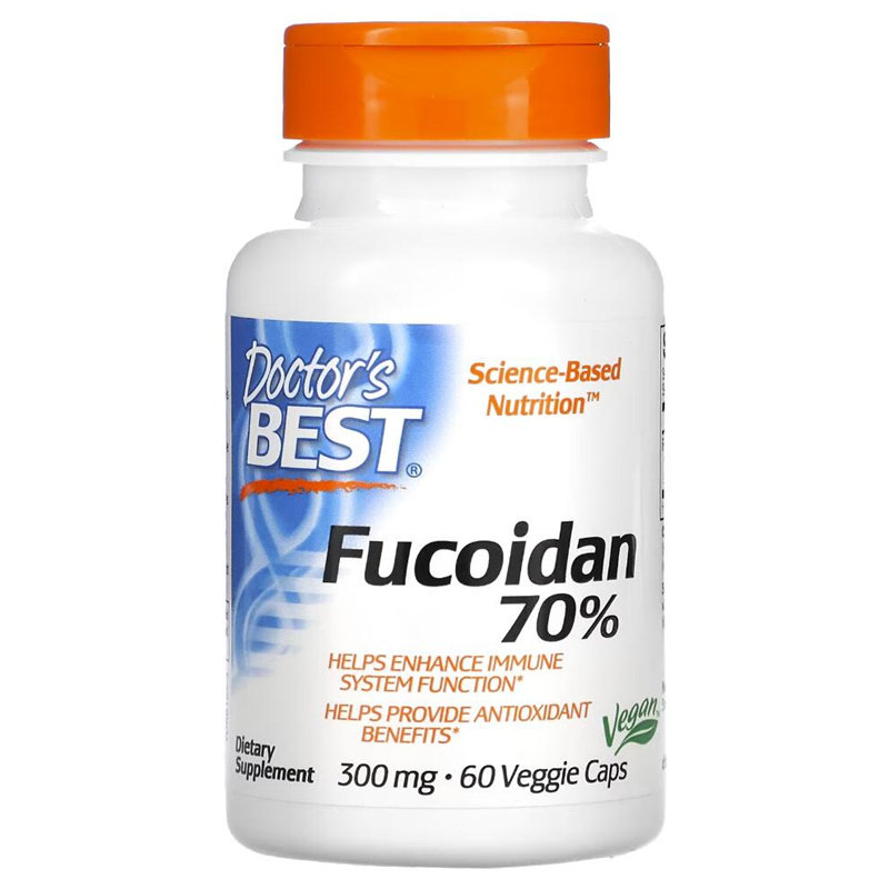 现货美国 褐藻糖胶/岩藻多糖 Doctor Best Fucoidan硫酸酯 60粒