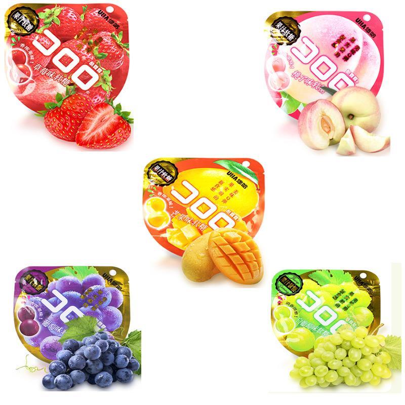 葡萄果汁包裹软糖味觉糖Soft Candy Taste Candy爆浆水果味糖橡皮
