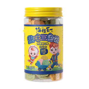 海娃豆丁趣味三色饼干钙铁锌口味香蕉牛奶味山楂茯苓味儿童零食