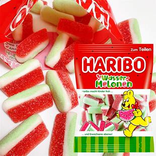 西瓜味软糖Watermelon flavored gummies酸甜水果夹心糖果bonbon
