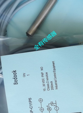 比杜克Bedook接近开关 BB-M1204P-C11P5 BB-M1204P-C11P2-S传感器