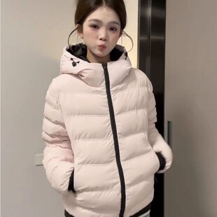 韩系超好看羽绒棉服女款2025新款冬季短款小个子排骨棉衣棉袄外套