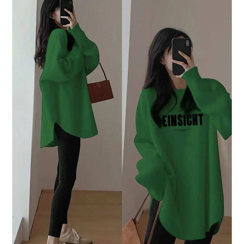 中长款打底衫女遮屁股卫衣内搭