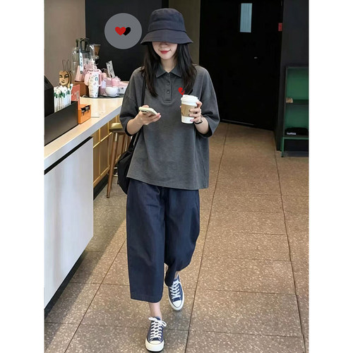 韩系百搭纯棉短袖T恤女