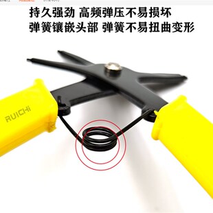 卡簧钳孔用两用挡圈钳内外卡二合一多用钳轴用穴用内卡簧内弯环钳