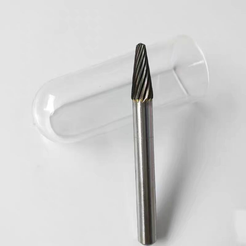 硬质合金旋转锉钨钢磨q头钨钢旋转锉圆锥圆顶L型雕刻铣刀挫打磨头