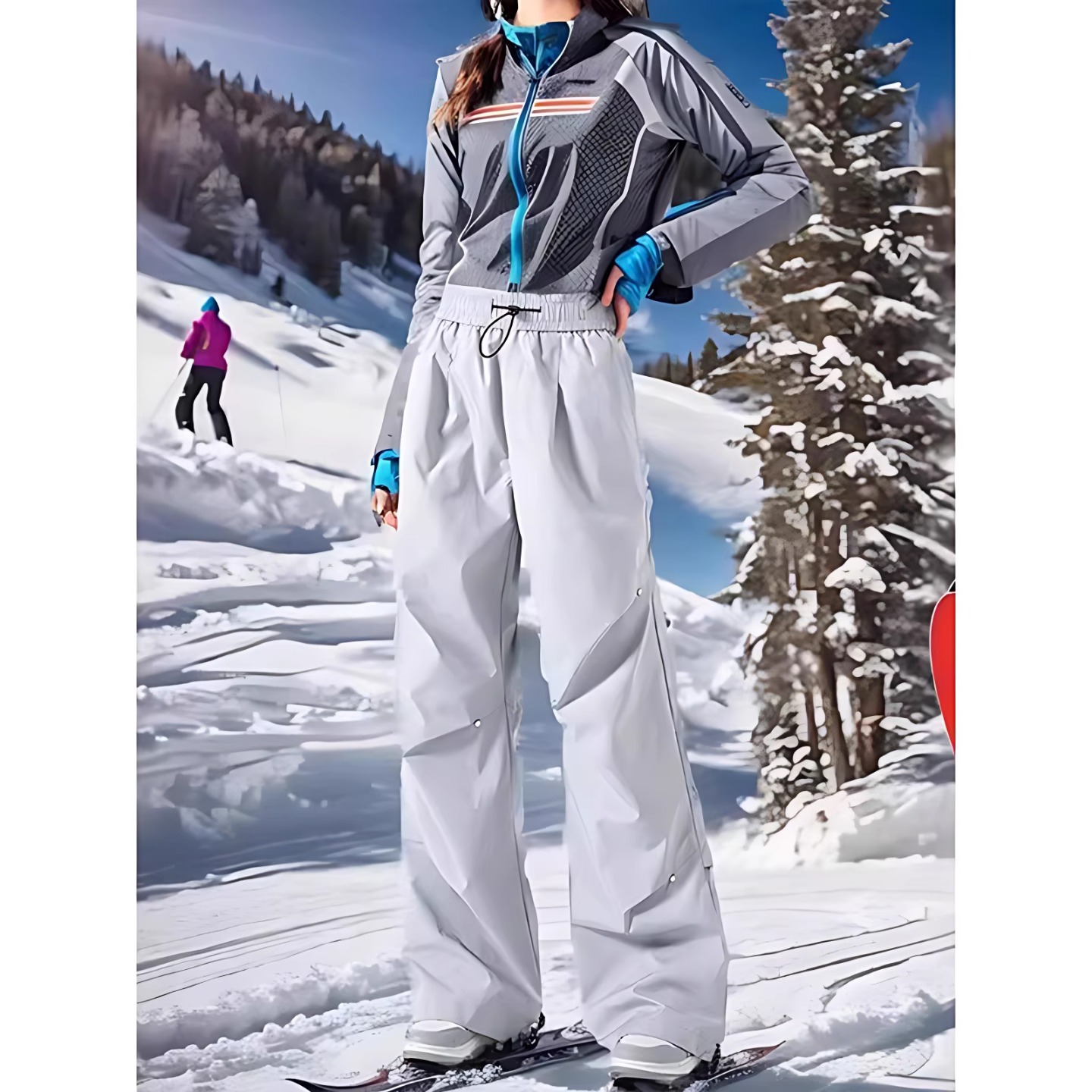 滑雪裤女款哈尔滨雪乡旅游外穿冬