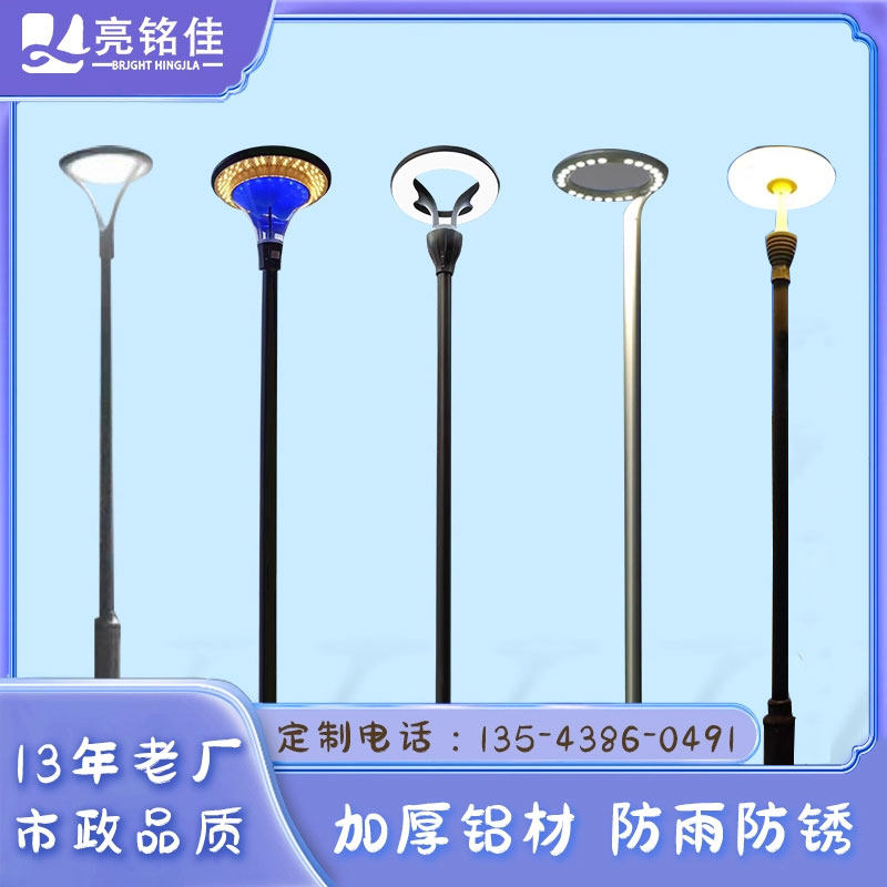 定制太阳能庭院灯3米LED路灯户外防水铝挤型材料景观灯社区道路7