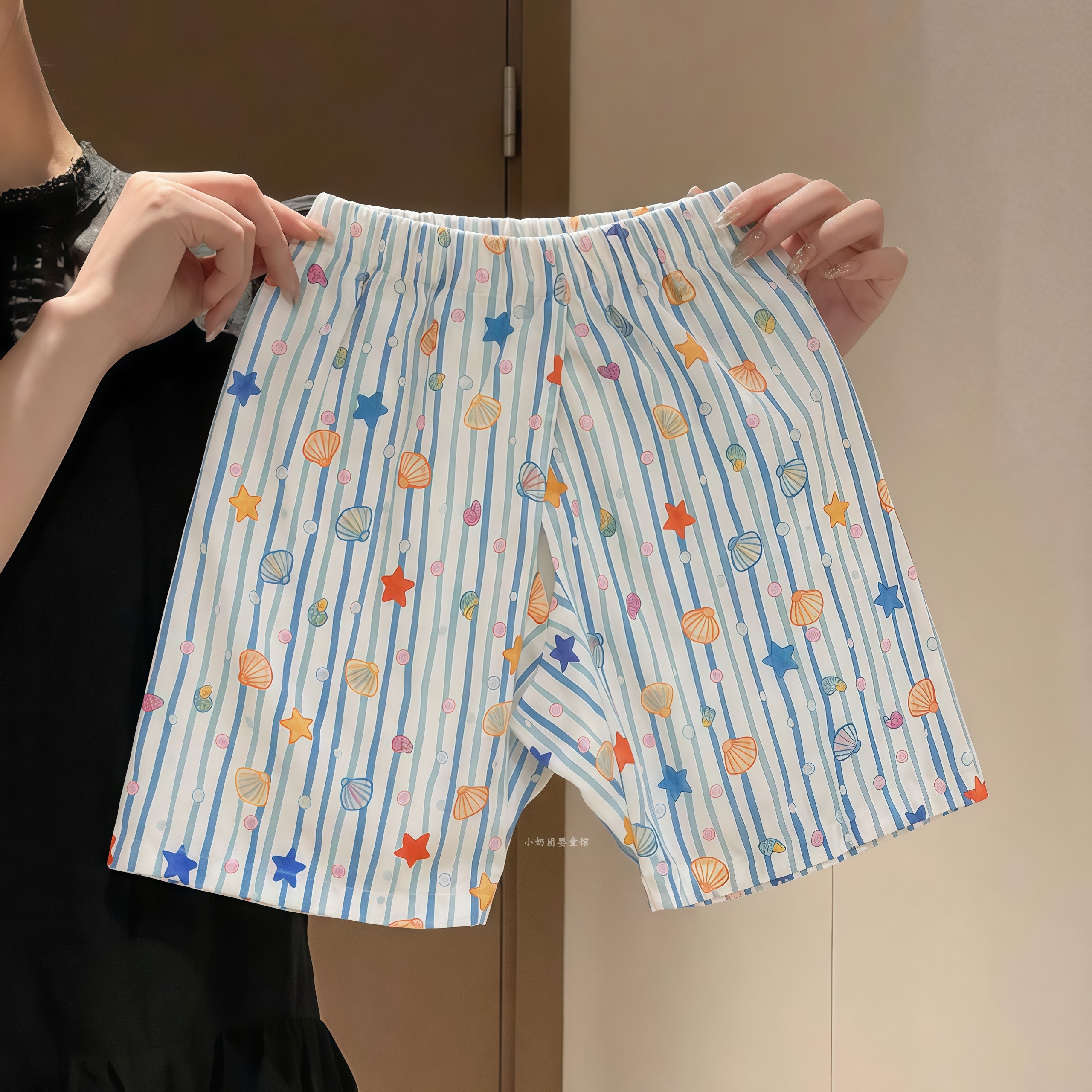 汉制开裆裤女童裤子夏薄款儿童短裤宝宝防蚊裤戒纸尿裤不漏隐私