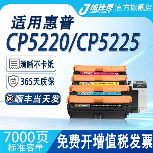 适用惠普CP5225dn打印机硒鼓粉盒
