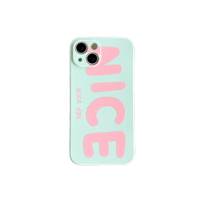 苹果iPhone硅胶简约英文防摔