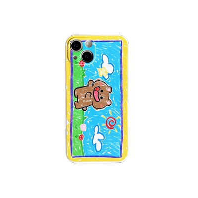 苹果iPhone硅胶卡通防摔