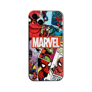 漫画超凡蜘蛛侠漫威适用苹果14plus手机壳iphone12promax硅胶15软壳16max男8/se3新款11全包13mini保护套6s/7