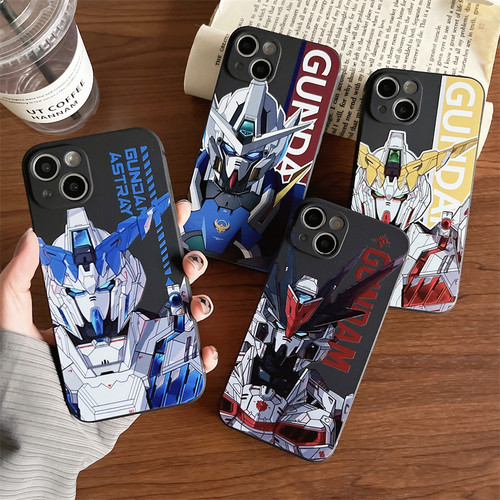 苹果iPhone硅胶潮牌机甲高达软壳