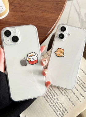 苹果iPhoneTPU卡通精孔透明软壳