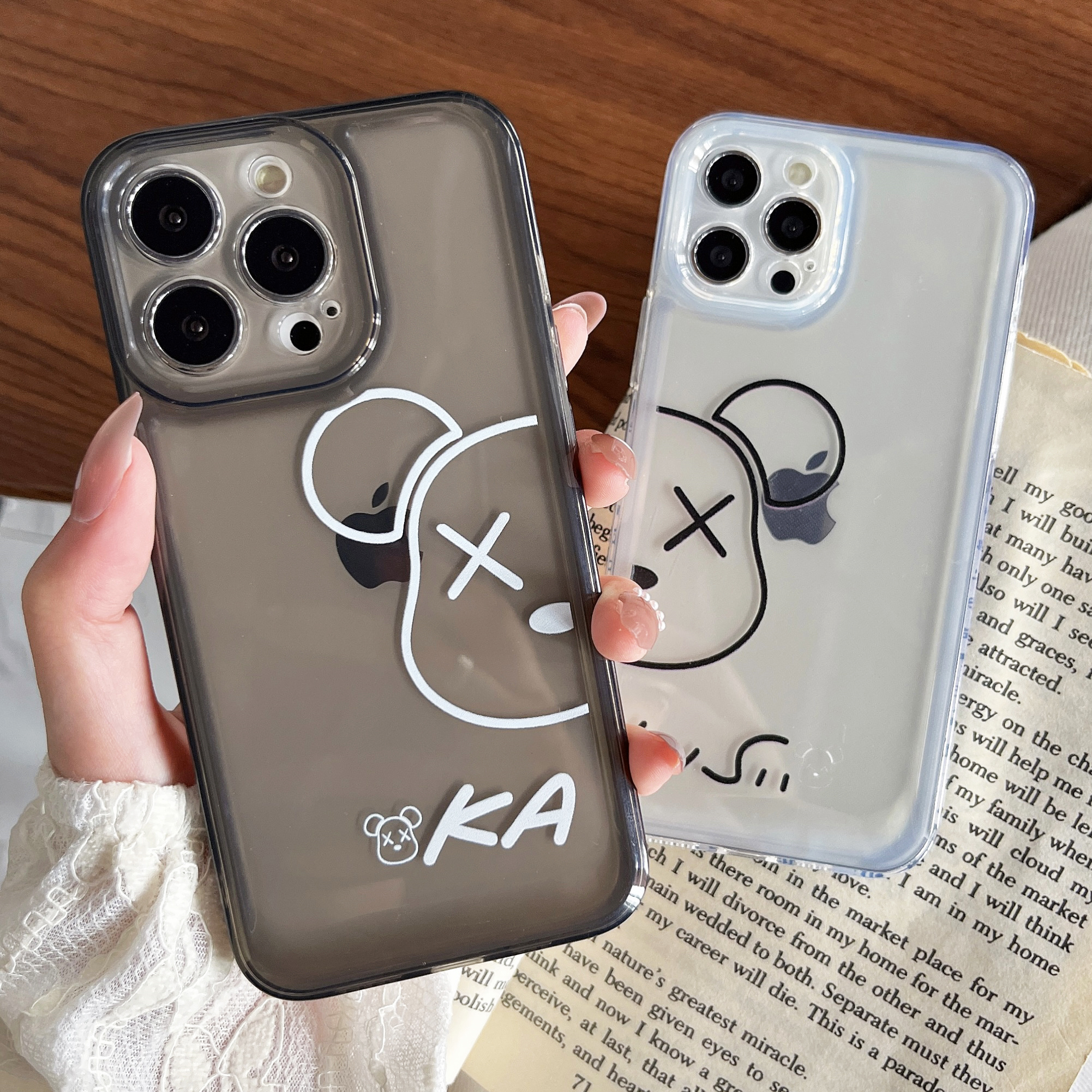 苹果iphone硅胶卡通透明直边软壳