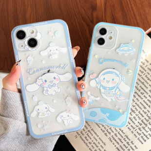 遇见初心卡通玉桂狗适用苹果12手机壳iPhone11promax透明se3女15 6可爱14max红米华为oppoa96 vivo 13软16