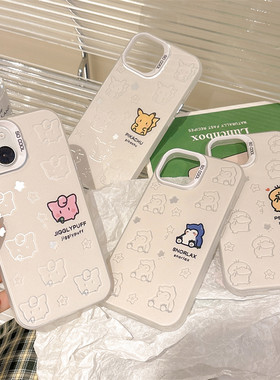 苹果iphone亚克力卡通防摔硬壳