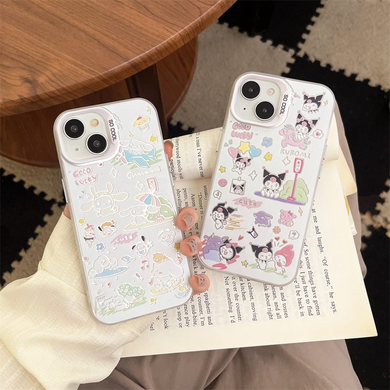 苹果iphone亚克力卡通大孔防摔硬