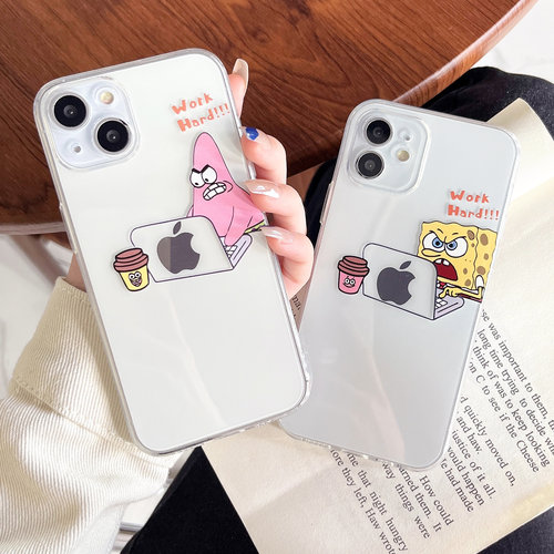 苹果iphone硅胶卡通情侣透明软壳