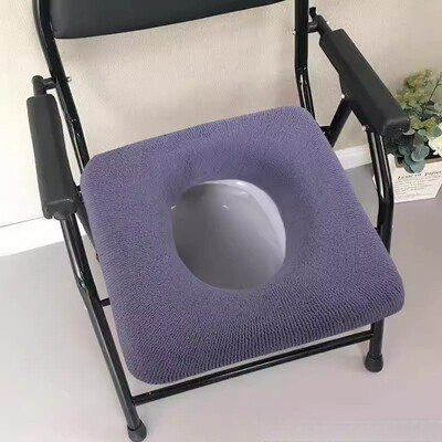 坐便椅垫老人孕妇坐便木凳椅套加