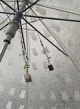 雨伞风铃挂件四叶草包挂饰高颜值钥匙扣可爱手机链创意汽车装饰品