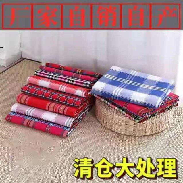 100纯棉老粗布床单单件单人双人1.5米加厚全棉被单棉麻不易皱1.8m