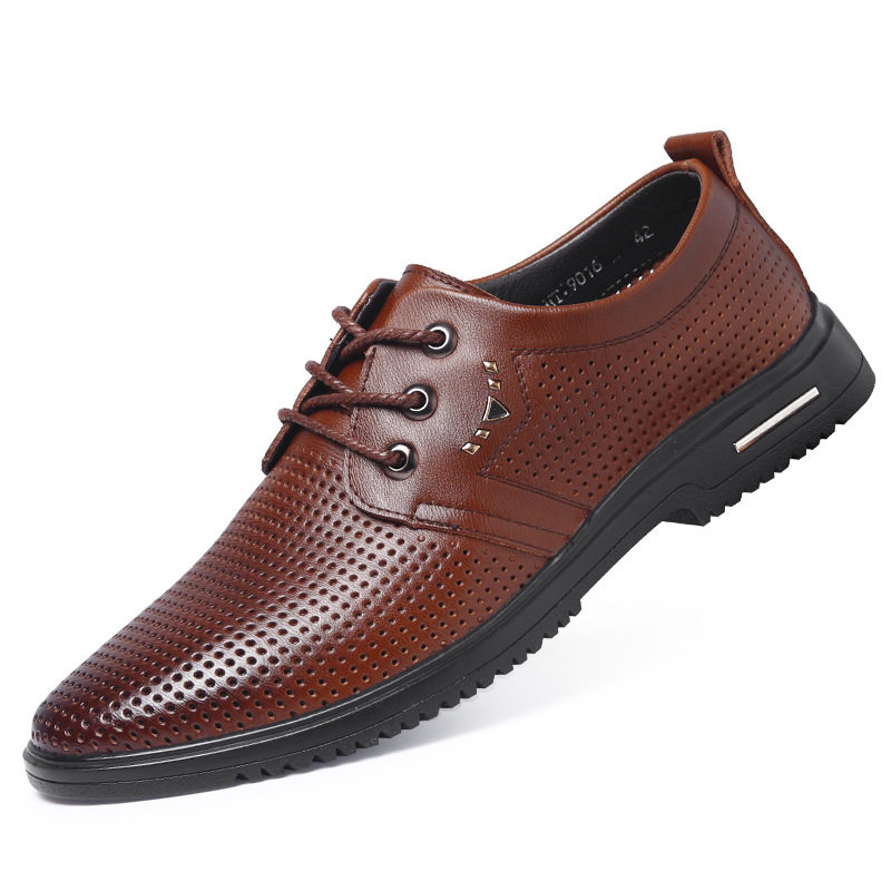 男士真皮皮鞋男鞋子 休闲鞋商务鞋耐磨透气正装韩版百搭时尚