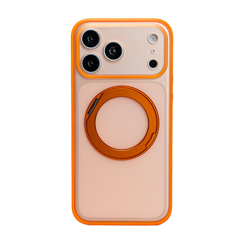趣玩好物·磐石·iPhone17proamx全包精孔17pro防摔磁吸手机壳16磨砂抗指纹15半透明保护壳360支点壳旋转支架