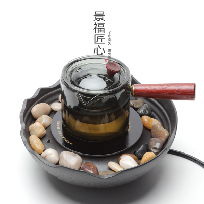 围炉煮茶器户外烧烤电炉玻璃茶具