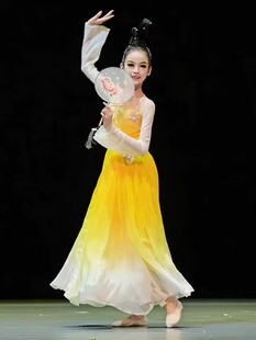 儿童古典舞飘逸舞蹈服嬉闹2024桃李杯少儿艺考级表演服装中国舞女