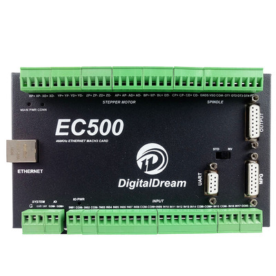 数控雕刻机机床MACH3运动控制器EC500以太网端口3/4/5/6轴 手脉