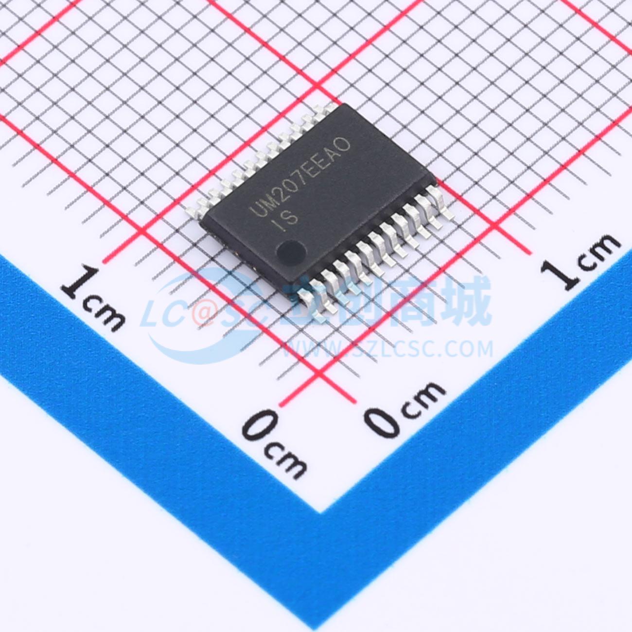 RS232芯片 UM207EEAOR SSOP24 原装正品 电子元器件配单