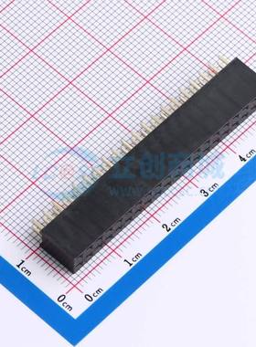 排母 F185-1220A0ASYE1 插件,P=2.54mm 方孔 电子元器件配单
