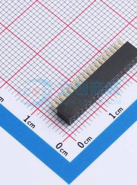 排母 B127M01-0B36P51-H43C24 插件,P=1.27mm 2x18P 方孔 电子元