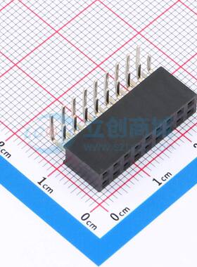 排母 FH2.54-06-09PWS 弯插,P=2.54mm 2x9P 方孔 电子元器件配单