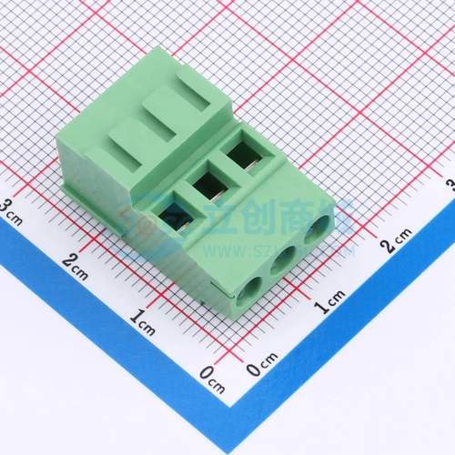 螺钉式接线端子DB128H-5.0-3P-GN-S 插件,P=5mm 1x3P 直插 绿色