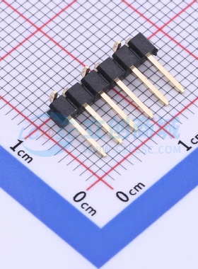 排针 X6511WVS-06H-C60D48R1 SMD,P=2.54mm(交错脚) 1x6P 方针 原