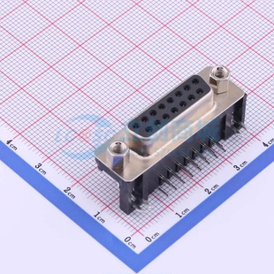 原装 弯插 母 15S VGA连接器 正品 15P Sub