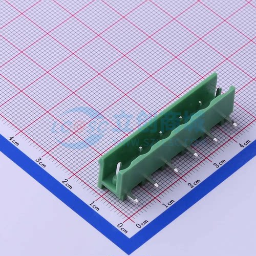 插拔式接线端子KF2EDGR-7.62-6P 弯插7.62mm 1x6P 板端/插座-开口