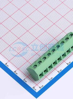 螺钉式接线端子DB127S-5.0-9P-GN-S 插件,P=5mm 1x9P 直插 绿色