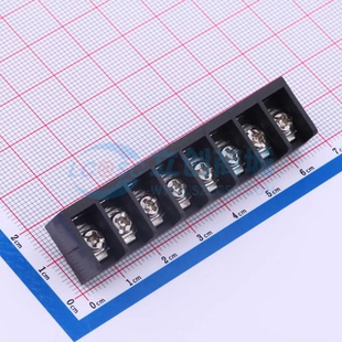 1x8P 接线端子DBT50 边脚 三面 7.62 P=7.62mm 栅栏式