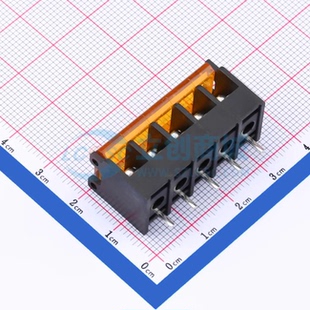 1x5P 接线端子DBT50G 边脚 插件6.35mm 6.35 OGC 栅栏式