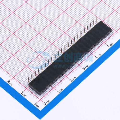 排母 DS1024-1x22R2 弯插,P=2.54mm 1x22P 方孔 电子元器件配单