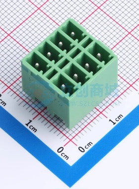 插拔式接线端子DB2EVHB-3.81-2*4P-GN 插件3.81mm 2x4P 板端/插座