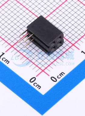 排母 CSFB203-0202A009R1AC 弯插,P=2mm 2x2P 方孔 电子元器件配