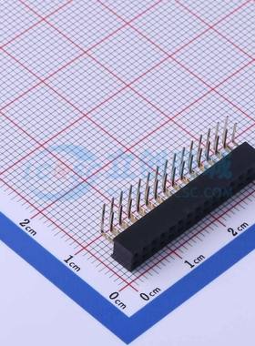 排母 FFH20002-D30B1004K6K 弯插,P=2mm 2x15P 方孔 电子元器件配
